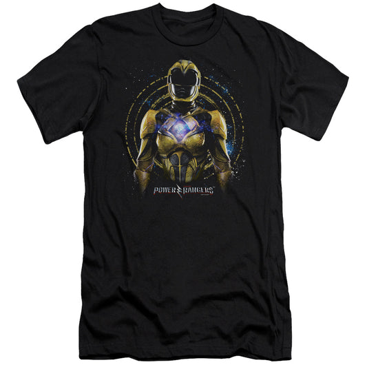 Power Rangers Yellow Ranger Premium Bella Canvas Slim Fit Mens T Shirt Black