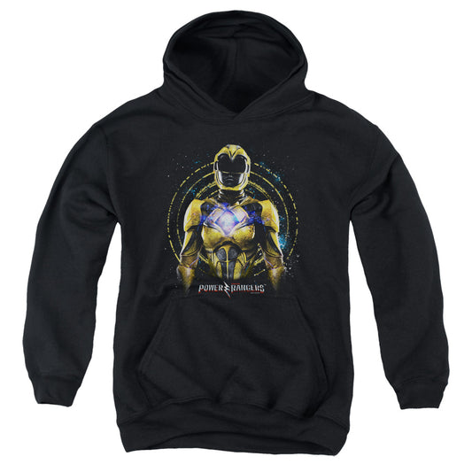 Power Rangers Yellow Ranger Kids Youth Hoodie Black