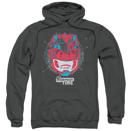 Power Rangers Its Morphin Time Mens Hoodie Charcoal