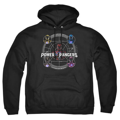 Power Rangers Greatest Glory Mens Hoodie Black Officially Licensed