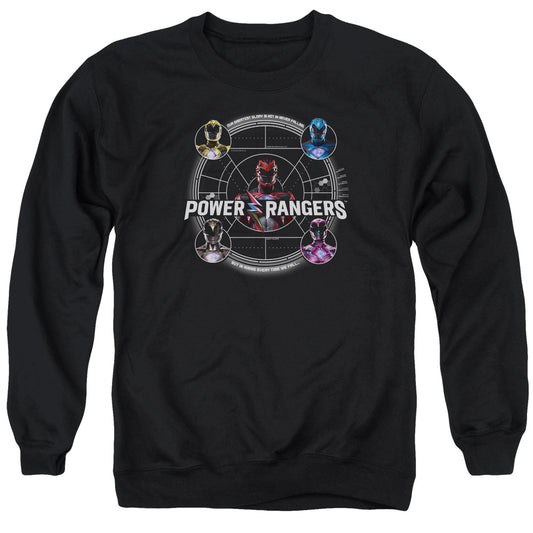 Power Rangers Greatest Glory Mens Crewneck Sweatshirt Black