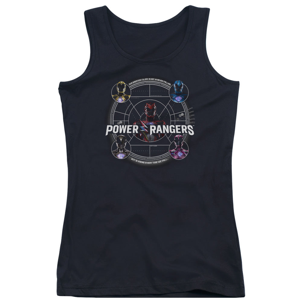 Power Rangers Greatest Glory Womens Tank Top Shirt Black