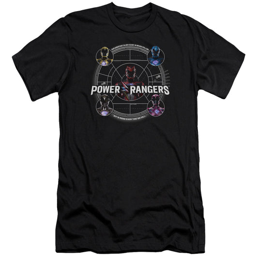 Power Rangers Greatest Glory Premium Bella Canvas Slim Fit Mens T Shirt Black