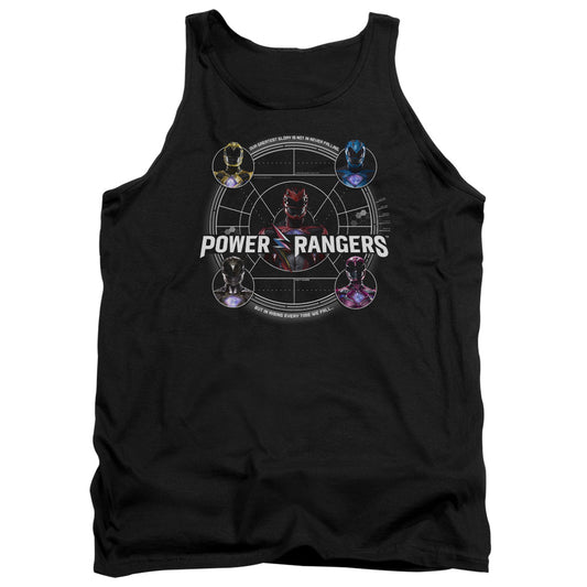 Power Rangers Greatest Glory Mens Tank Top Shirt Black