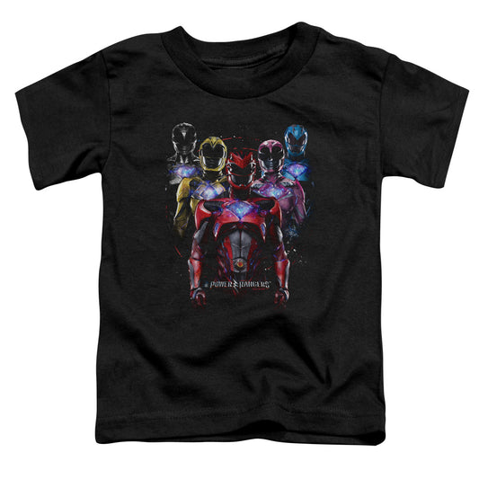 Power Rangers Team Of Rangers Toddler Kids Youth T Shirt Black