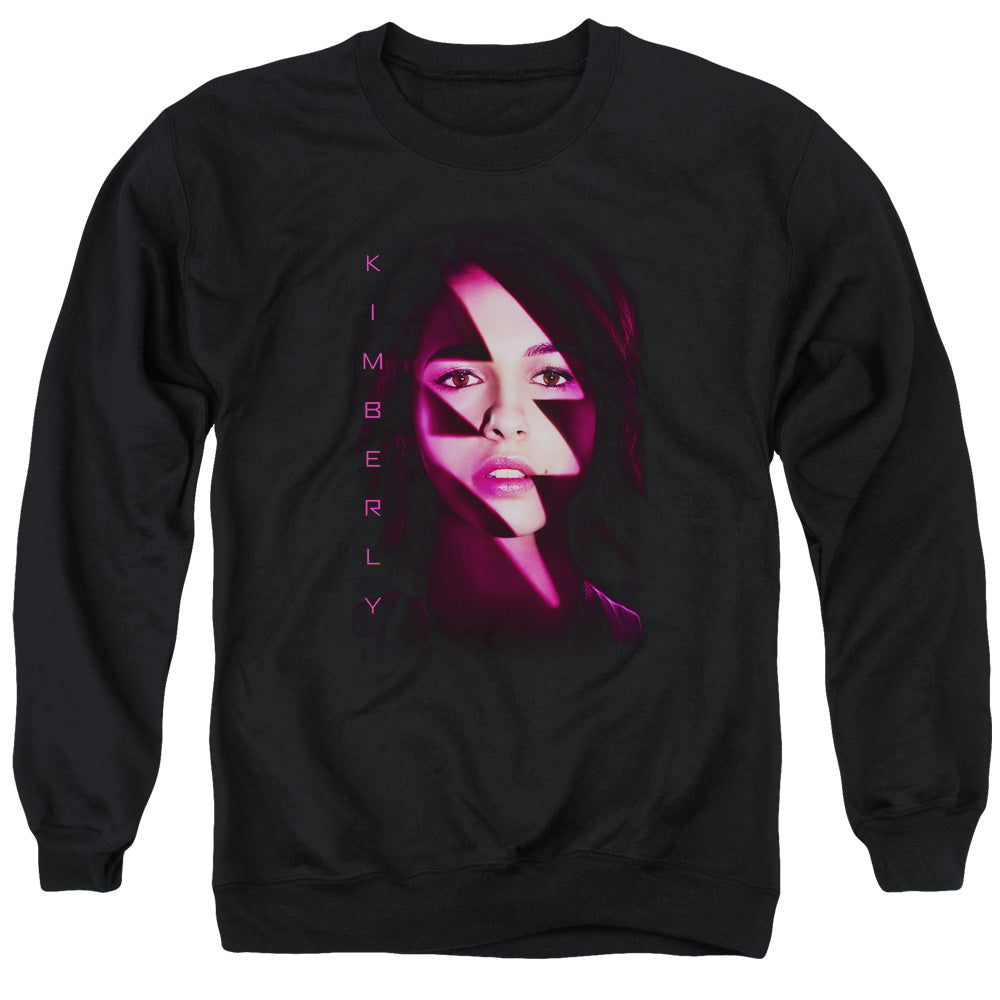 Power Rangers Kimberly Bolt Mens Crewneck Sweatshirt Black