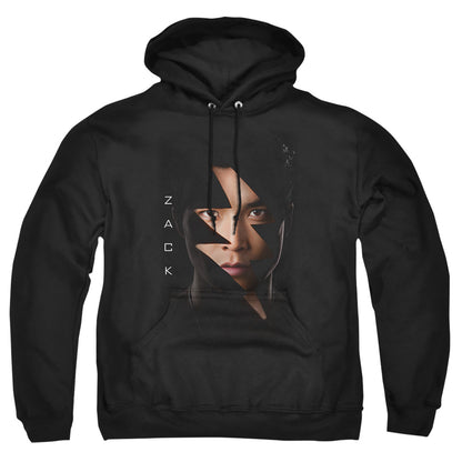 Power Rangers Zack Bolt Mens Hoodie Black Officially Licensed