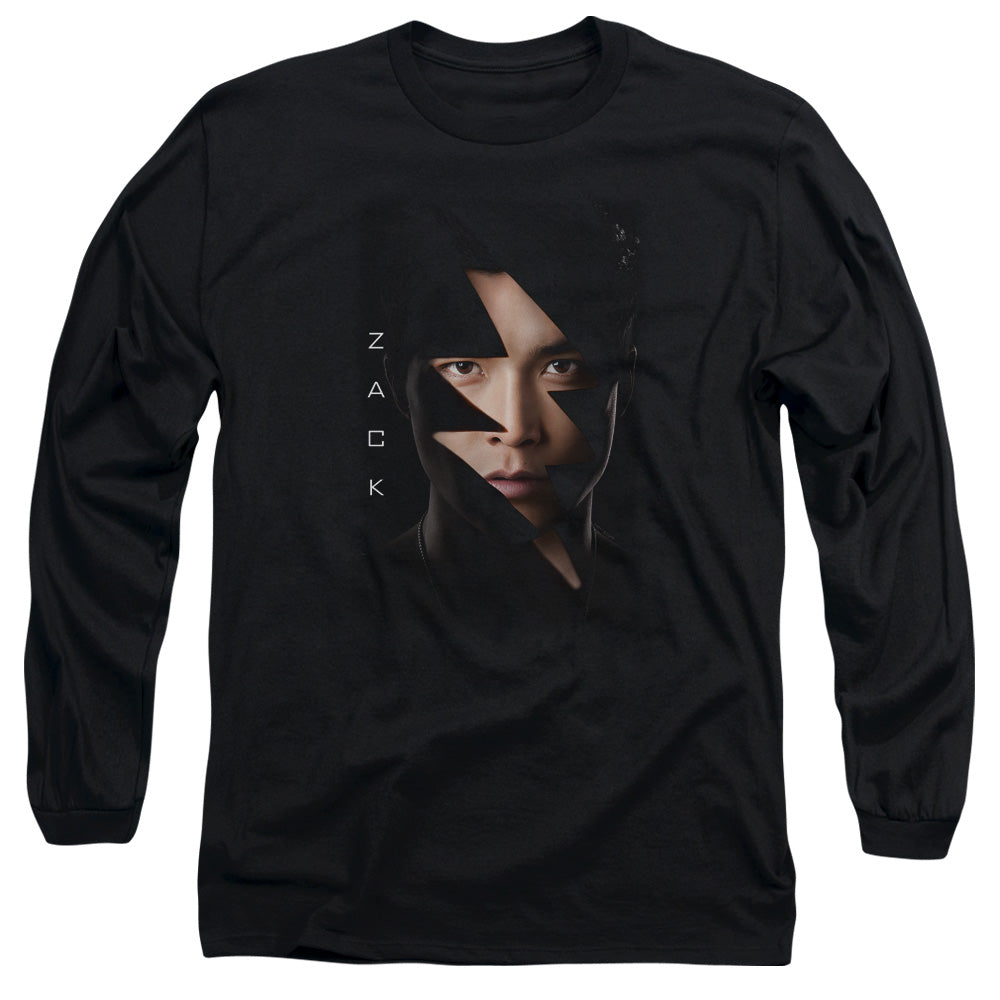 Power Rangers Zack Bolt Mens Long Sleeve Shirt Black