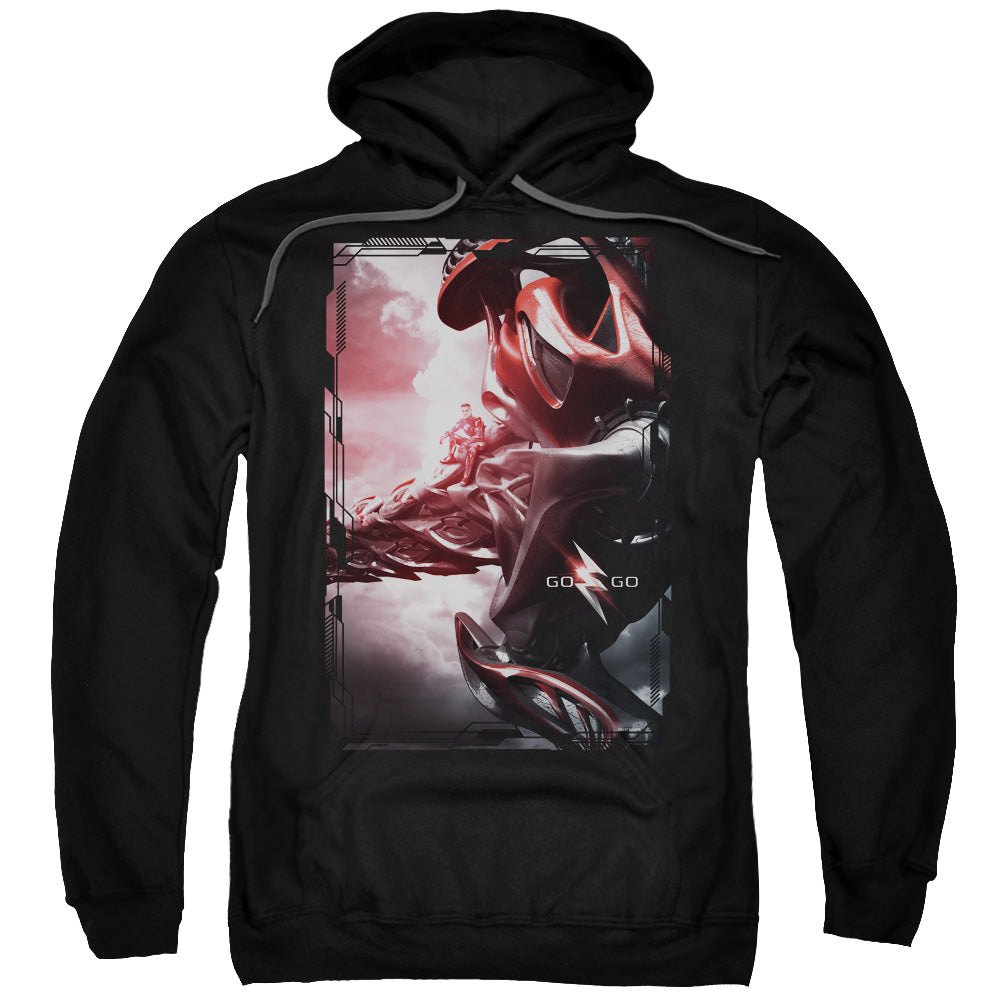 Power Rangers Red Zord Poster Mens Hoodie Black
