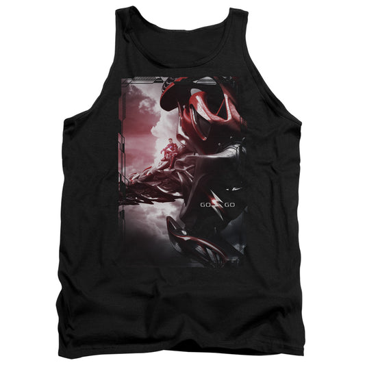 Power Rangers Red Zord Poster Mens Tank Top Shirt Black