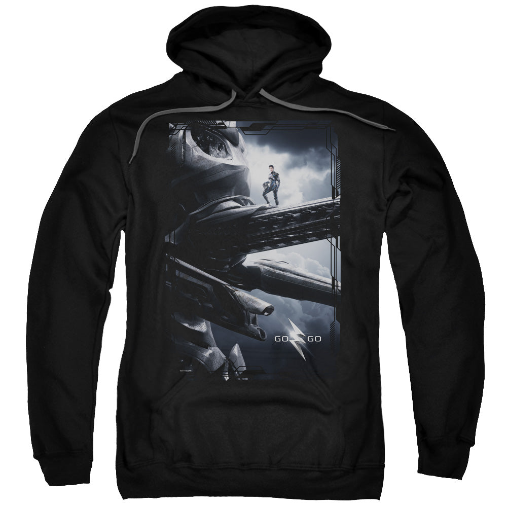 Power Rangers Black Zord Poster Mens Hoodie Black