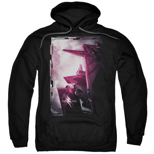 Power Rangers Pink Zord Poster Mens Hoodie Black