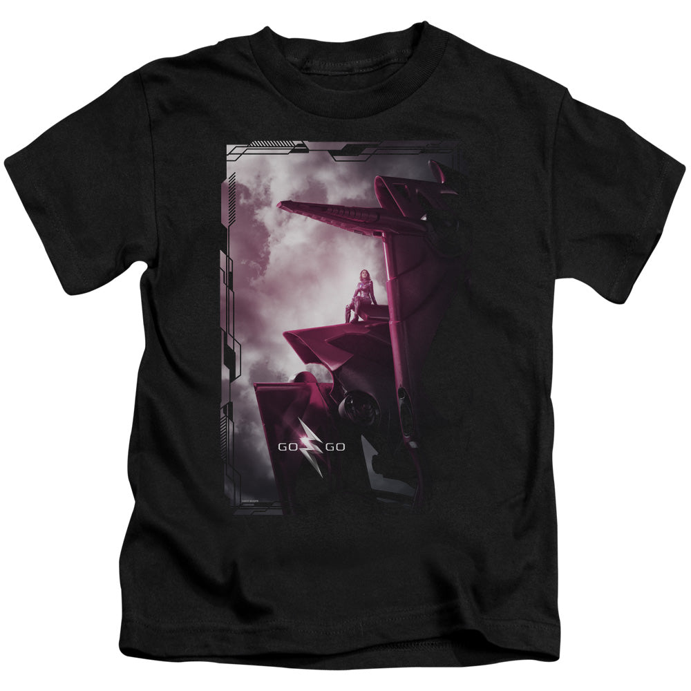 Power Rangers Pink Zord Poster Juvenile Kids Youth T Shirt Black