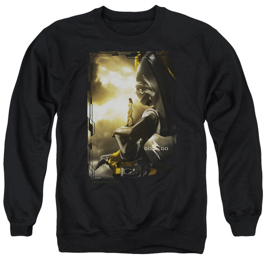 Power Rangers Yellow Zord Poster Mens Crewneck Sweatshirt Black