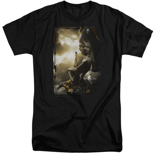 Power Rangers Yellow Zord Poster Mens Tall T Shirt Black