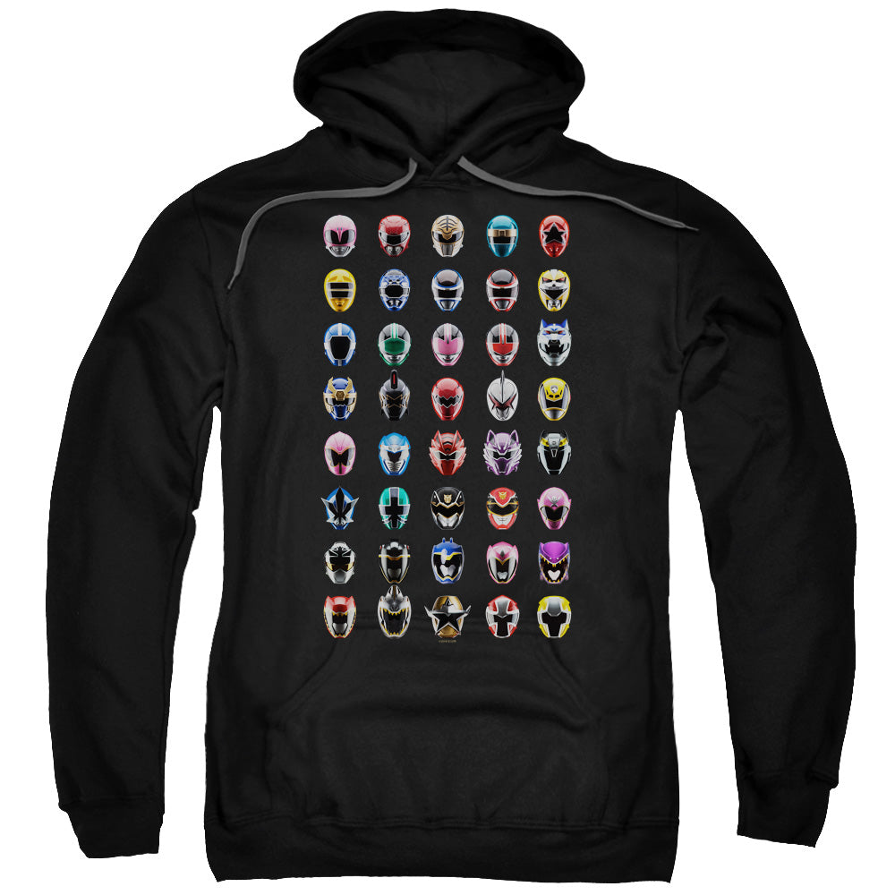 Power Rangers Visual Timeline Mens Hoodie Black