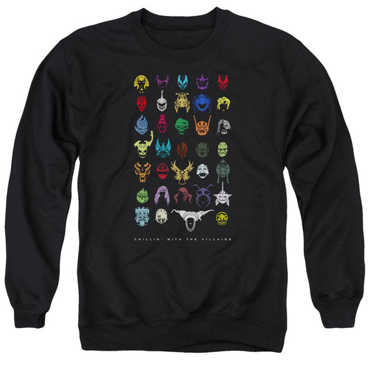 Power Rangers Villains Mens Crewneck Sweatshirt Black