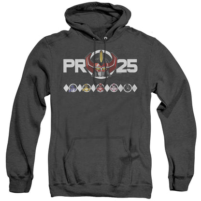 Power Rangers Megazord 25 Mens Heather Hoodie Black Officially Licensed