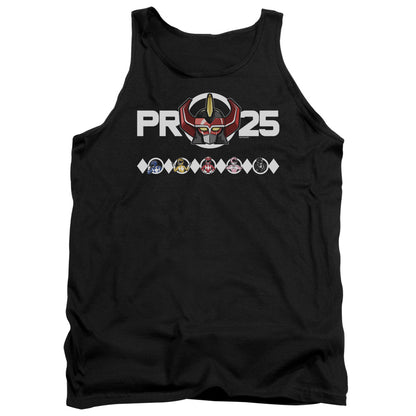 Power Rangers Megazord 25 Mens Tank Top Shirt Black