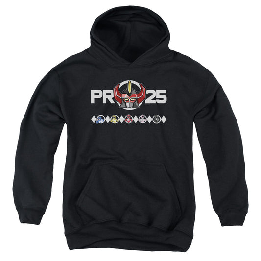 Power Rangers Megazord 25 Kids Youth Hoodie Black