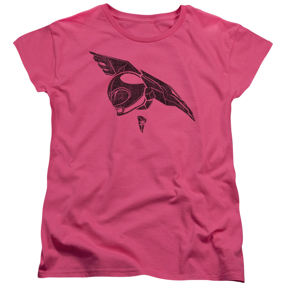 Power Rangers Pink Womens T Shirt Hot Pink