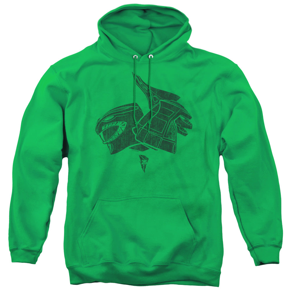 Power Rangers Green Mens Hoodie Kelly Green