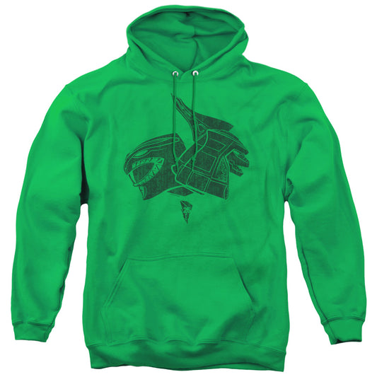 Power Rangers Green Mens Hoodie Kelly Green