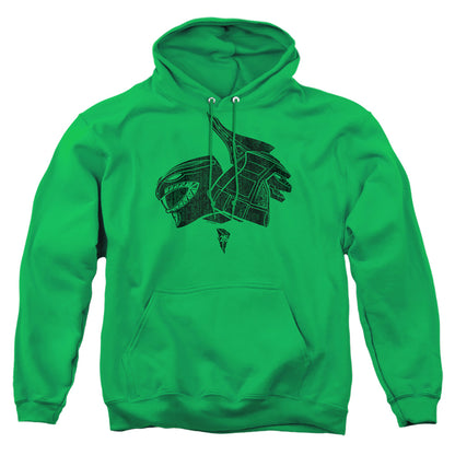 Power Rangers Green Mens Hoodie Kelly Green Officially Licensed