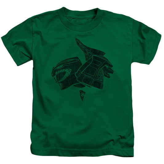 Power Rangers Green Juvenile Kids Youth T Shirt Kelly Green