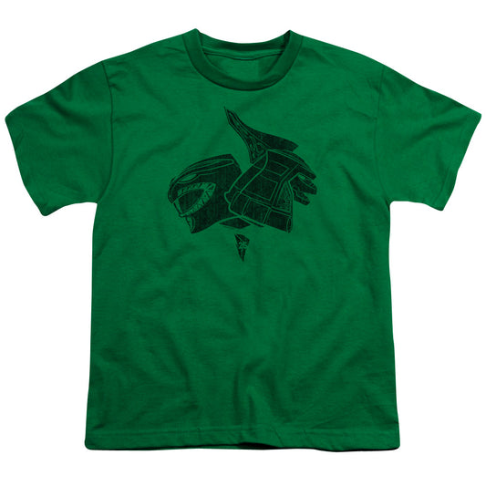 Power Rangers Green Kids Youth T Shirt Kelly Green