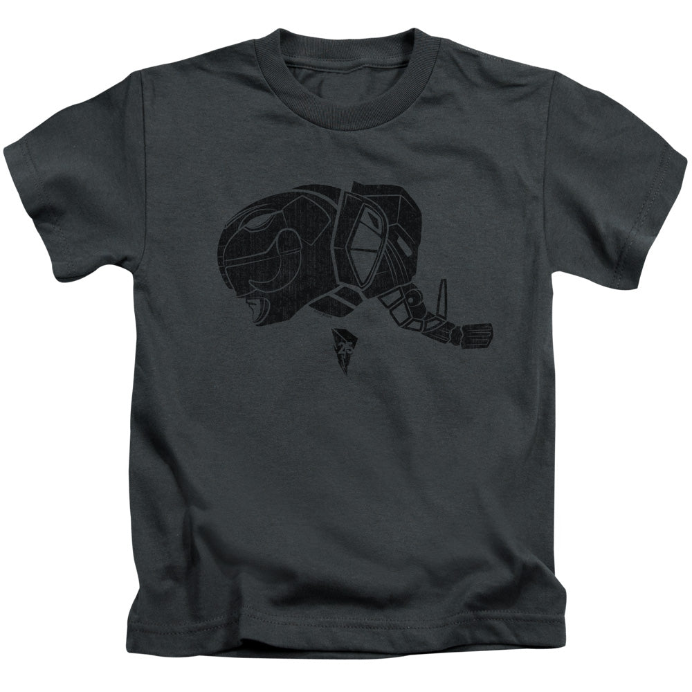 Power Rangers Black Juvenile Kids Youth T Shirt Charcoal