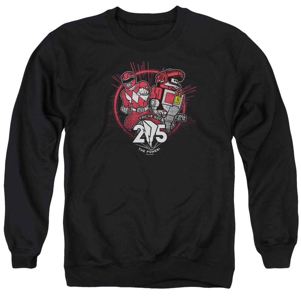 Power Rangers Red 25 Mens Crewneck Sweatshirt Black