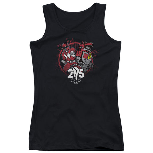 Power Rangers Red 25 Womens Tank Top Shirt Black