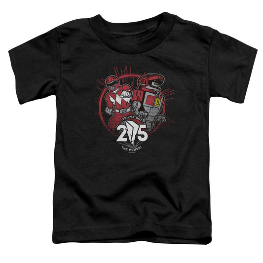 Power Rangers Red 25 Toddler Kids Youth T Shirt Black