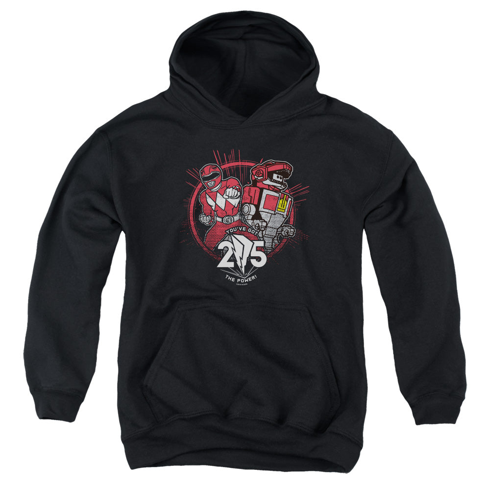 Power Rangers Red 25 Kids Youth Hoodie Black