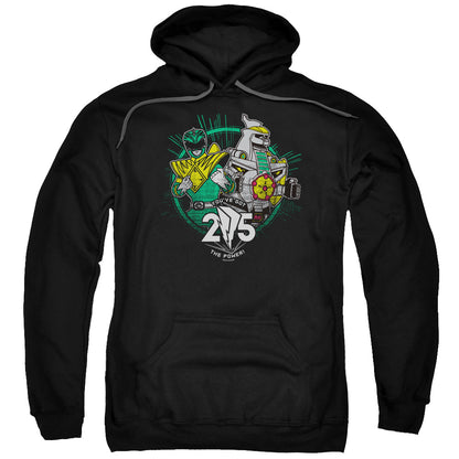 Power Rangers Green 25 Mens Hoodie Black