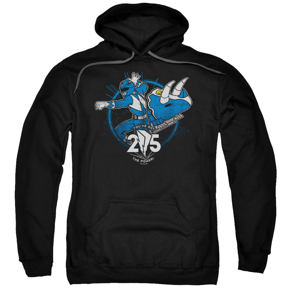 Power Rangers Blue 25 Mens Hoodie Black