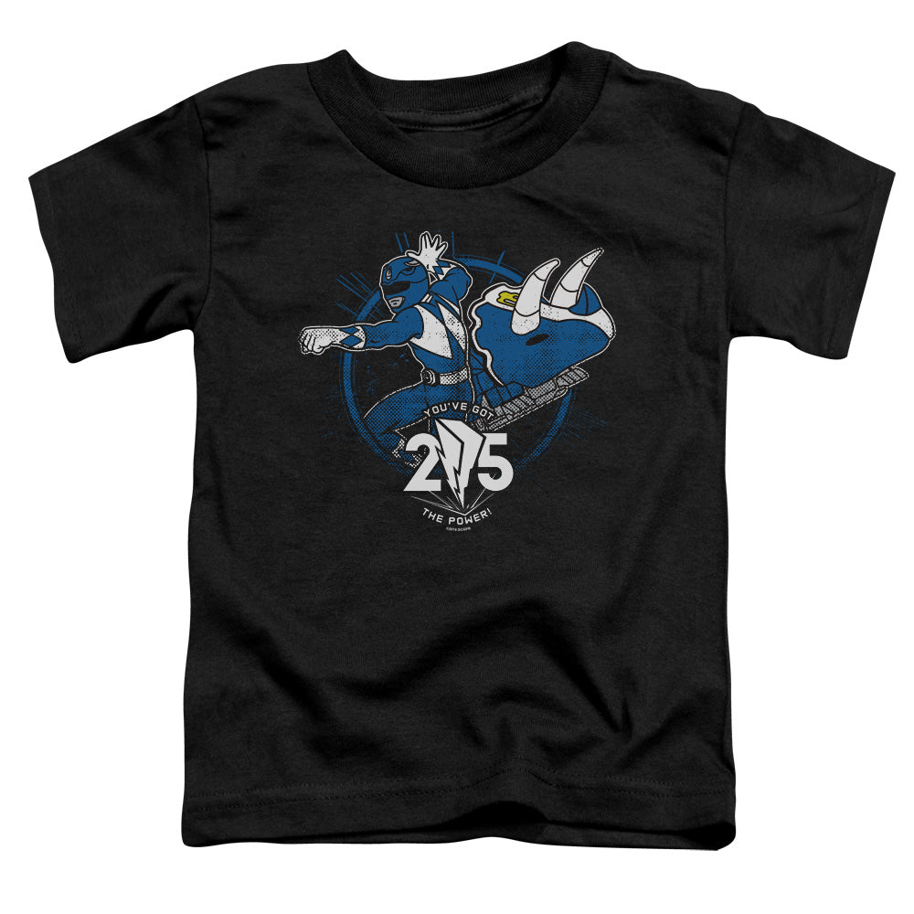Power Rangers Blue 25 Toddler Kids Youth T Shirt Black