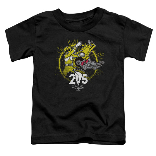 Power Rangers Yellow 25 Toddler Kids Youth T Shirt Black