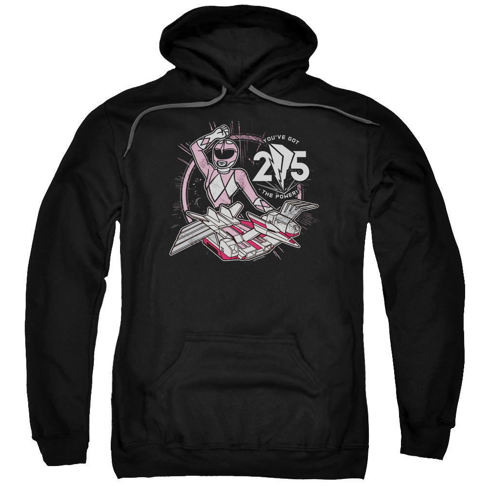 Power Rangers Pink 25 Mens Hoodie Black