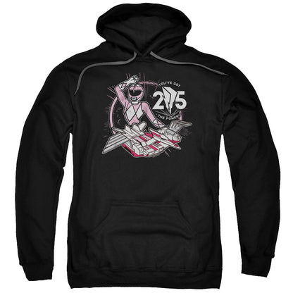 Power Rangers Pink 25 Mens Hoodie Black