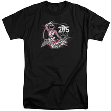 Load image into Gallery viewer, Power Rangers Pink 25 Mens Tall T Shirt Black