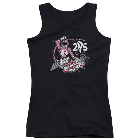 Power Rangers Pink 25 Womens Tank Top Shirt Black