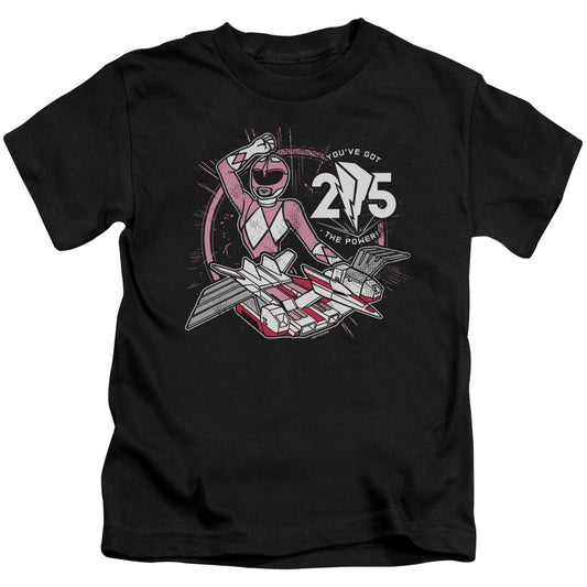 Power Rangers Pink 25 Juvenile Kids Youth T Shirt Black