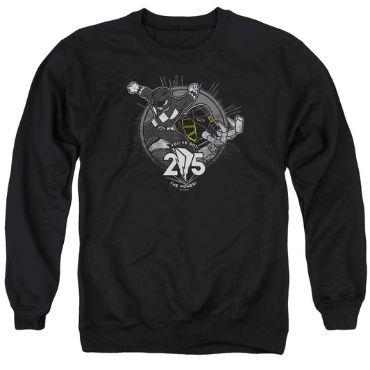 Power Rangers Black 25 Mens Crewneck Sweatshirt Black