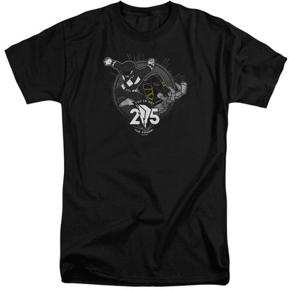 Power Rangers Black 25 Mens Tall T Shirt Black