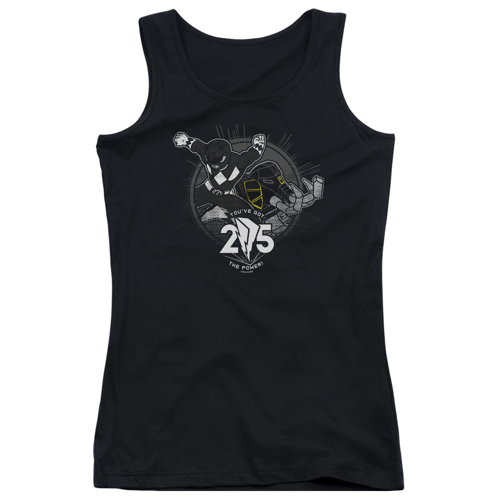 Power Rangers Black 25 Womens Tank Top Shirt Black