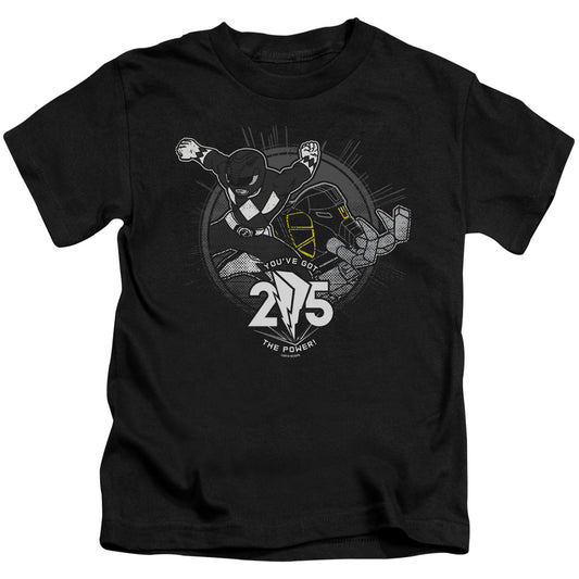 Power Rangers Black 25 Juvenile Kids Youth T Shirt Black