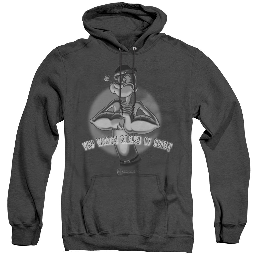 Popeye Somes Of This Heather Mens Hoodie Black