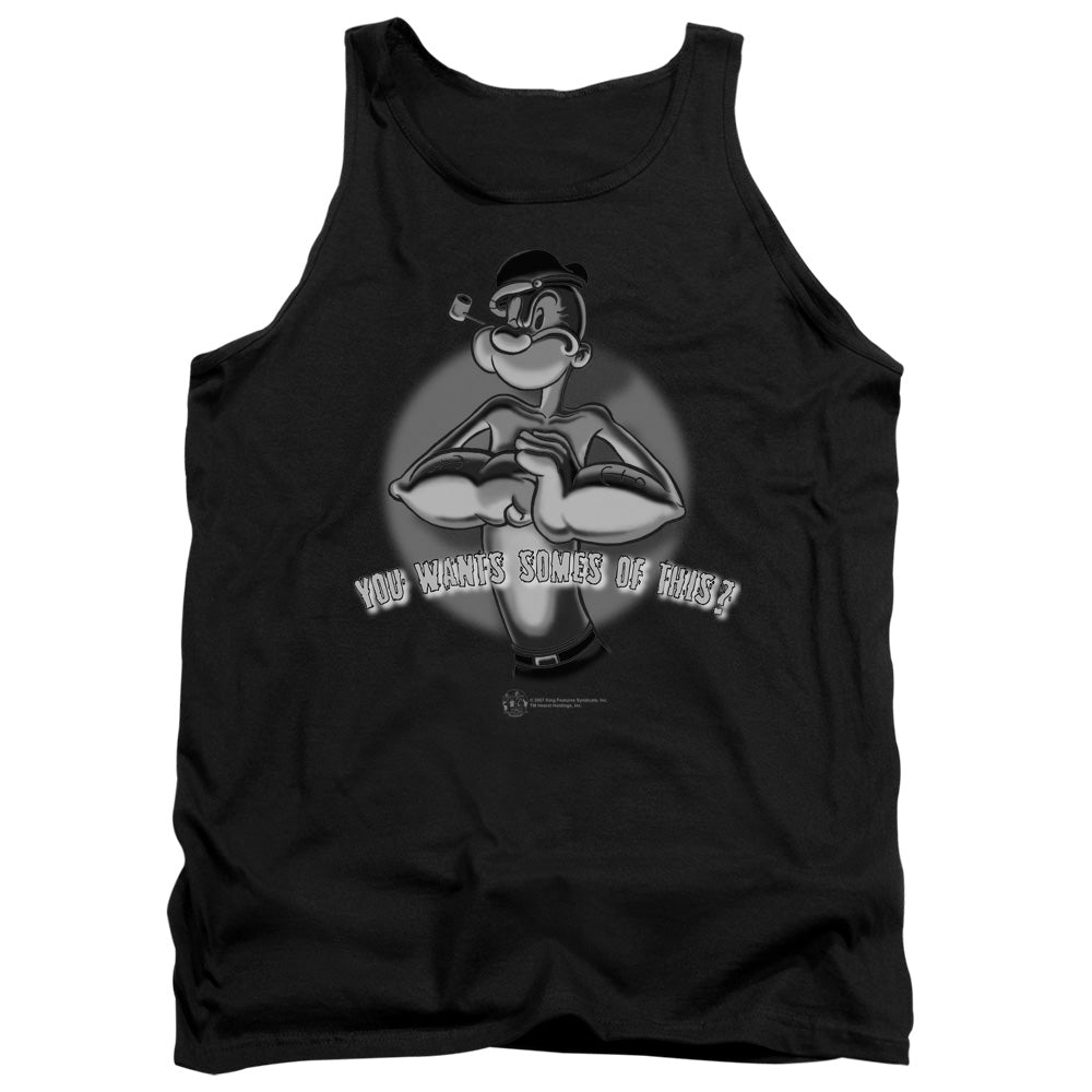 Popeye Somes Of This Mens Tank Top Shirt Black